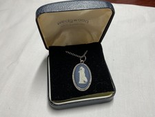 Jewellery Gorgeous Vintage WEDGWOOD Jasperwear 925 Sterling Silver Necklace, Box