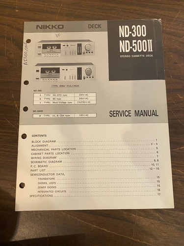 Nikko 300 nd500ii cassette - nikko,