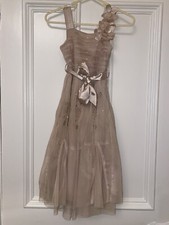NEXT SIGNATURE PALE PINK BEADED SPECIAL OCCASION PARTY BRIDESMAID DRESS 8YRS