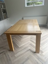 SANOMA Marks and Spencer Extendable Oak Wood Dining Table… Very Solid … 6-8 Used