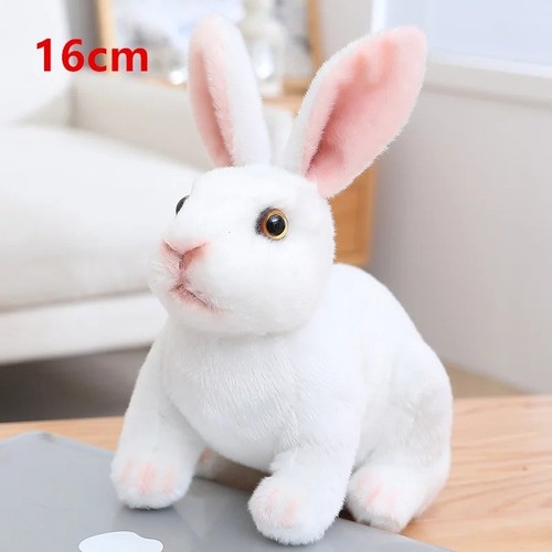 Cute realistic rabbit plush - realistic,