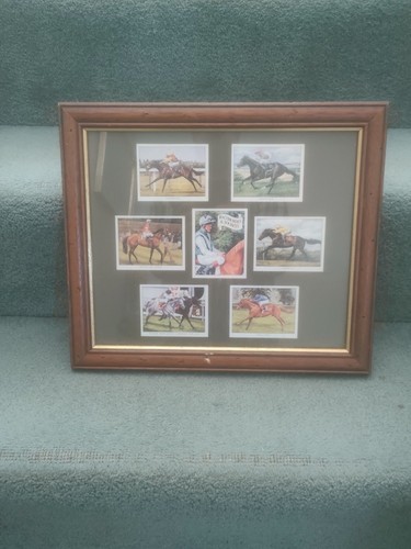 Horse racing cigarette card - cigarette,