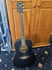Vintage Acoustic 6-String Guitar – Right-Handed – FREE STAND & BAG