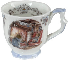 Royal Doulton Winter Brambly Hedge Egg Cup / Mini Beaker | Vintage Bone China