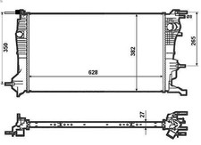 Engine radiator NRF 53963