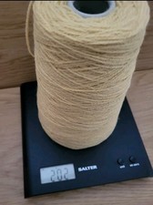 202g Bramwell 4 Ply Acrylic Yarn Cone Sandstone Mustard? Vintage