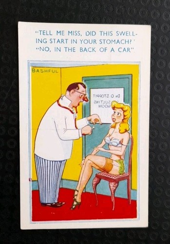 Postcard saucy seaside tell - seaside, me