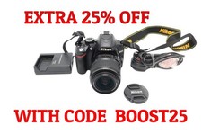 Nikon D3200 DSLR Camera 24.2MP with 18-55mm, Shutter Count 4785, V.G. Condition