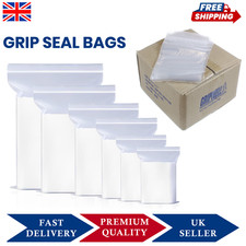 Grip Seal Bags Resealable Clear Quality ZIP LOCK SIZES IN INCHES Quick Dispatch!