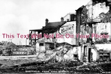 YO 11898 - Sheffield From King Street, Yorkshire WW2 Damage