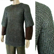 Chainmail Shirt ,9mm Flat Riveted With Washer, Medieval Chain Mail Armor