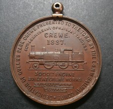 Railway medal - Crewe 1887