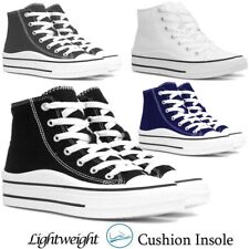 Ladies Hi Top Canvas Shoes