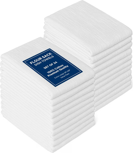 Flour sack towels 24 - flour,