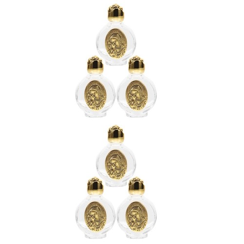 6pcs glass holy water bottles - glass,