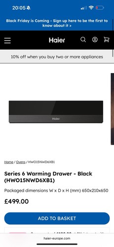Haier warming drawer ex - haier,