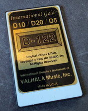 Roland D-10,20,5 Valhala D-122 International Gold Sound Library Card