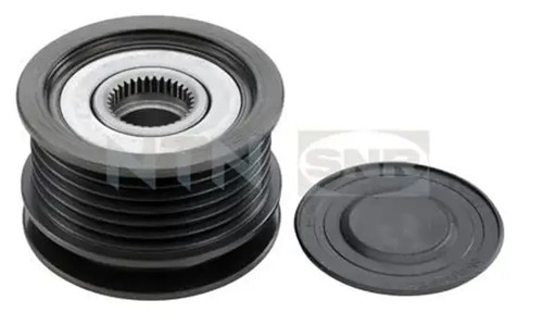 Alternator clutch pulley