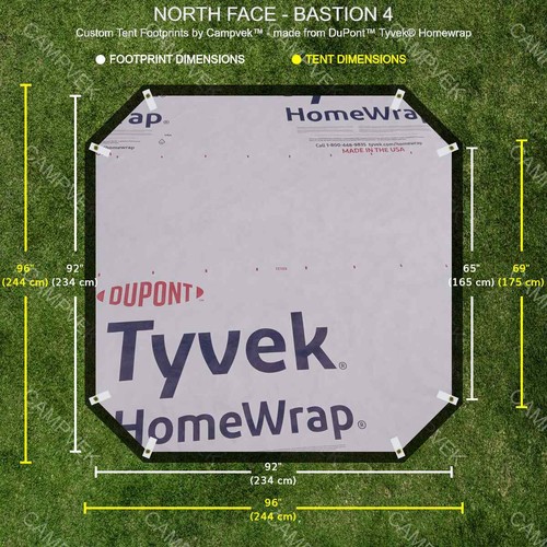 Tyvek footprint for the - footprint,