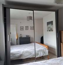 Grey Double Large Wardrobe  2