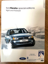 FORD FIESTA SPECIAL EDITIONS FLIGHT & FREESTYLE SALES BROCHURE NOV 2000 