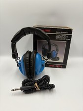 BOXED Vintage Waltham WE-201 Blue Stereo Headphones VGC TESTED & WORKING