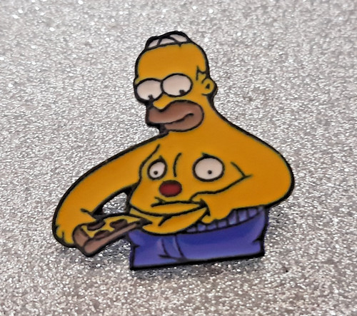 The simpsons homer pizza belly - simpsons,