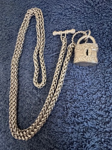 Silver coloured chain - silver-coloured,