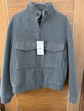 Zara Men's Wool Bomber Jacket