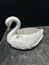 Vintage White Swan Planter Ref