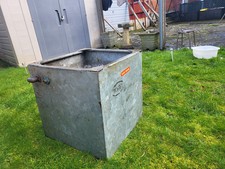Vintage galvanised water tank