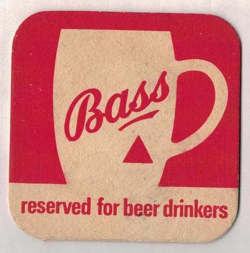 Bass beer mat reserved - bass, for