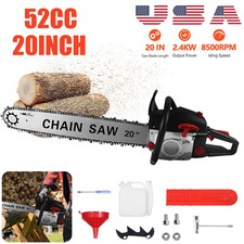 52cc Gas Powered Chainsaw with