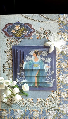 Decoupage greetings card - decoupage,