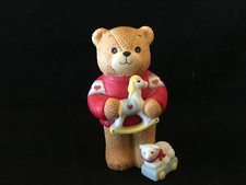 Lucy & Me Bear Toy Rocking Horse & Lamb Enesco 1984 Lucy Rigg