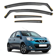 ISPEED Wind Deflectors for Nissan Micra MK4 K13 2010-2017 5-Door Hatchback 4pc