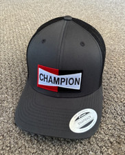 Champion Hat Vintage Spark plug Snapback Trucker Mesh Cap Handcrafted in Florida