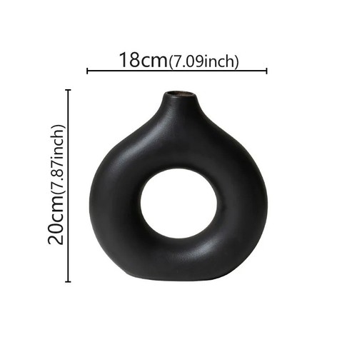 Nordic circular vase hollow - circular,