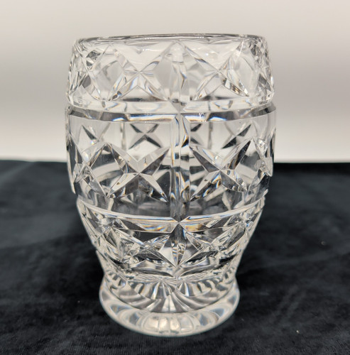 Clear crystal vase large - vase, or