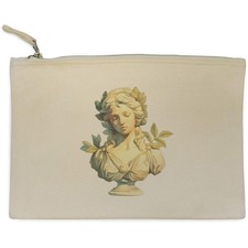 'Greek Woman Bust Statue ' Canvas Clutch Bag / Accessory Case (CL00044562)