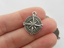 6 Compass charms antique