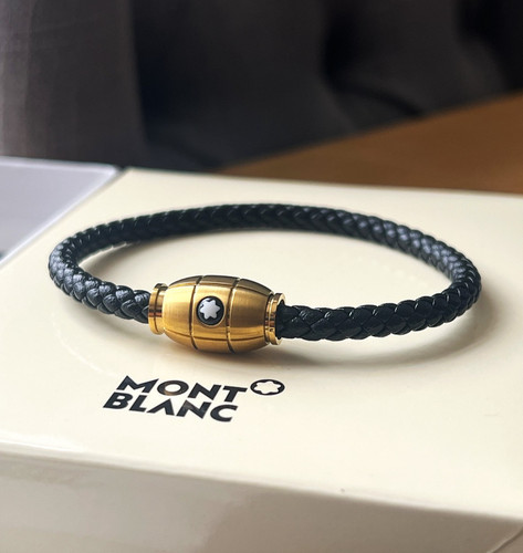 Nwt montblanc black braided - montblanc,