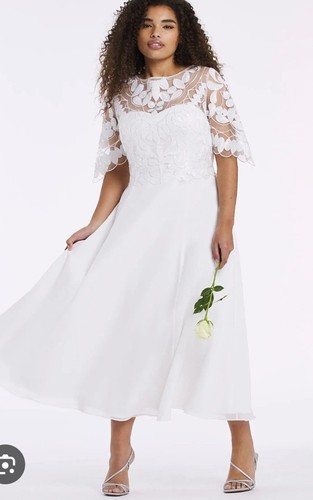 Gorgeous ivory embroided midi - gorgeous,