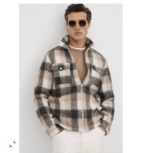 Reiss men plaid zip jacket - men’s,