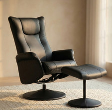 Leather Swivel Recliner Chair