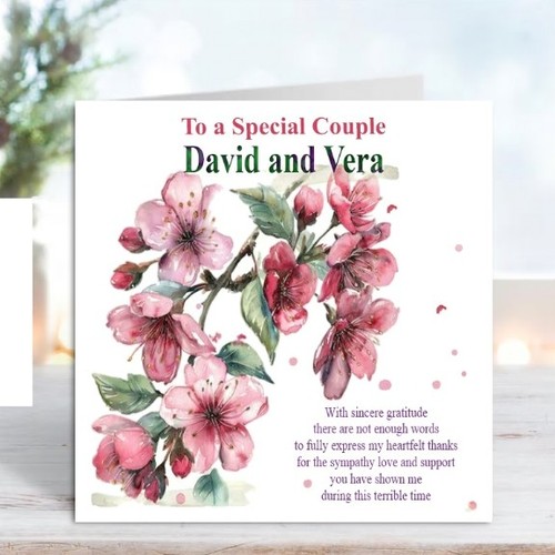 Personalised thank you card - personalised,
