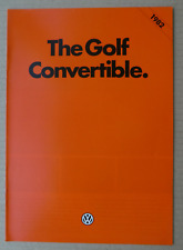 VW Golf MK1 Convertible GLi GLS & Auto UK brochure. 1981-1982. Lovely condition.