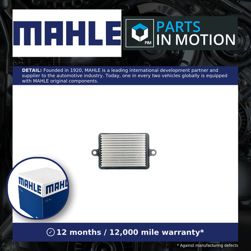 Heater blower resistor - blower,