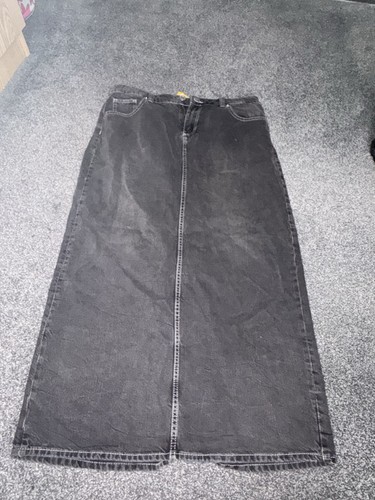 Women black denim long - black,