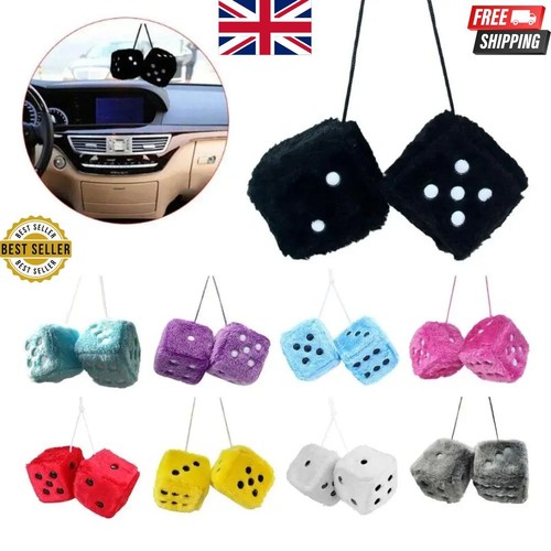 Soft fluffy furry dice - fluffy,